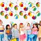 60-Pack Beach Ball Party Swirl Decorations – Summer Pool Ceiling Hanging Foil Swirls with Beach Cutouts for Birthday Parties, Indoor & Outdoor Decor, Party Favors